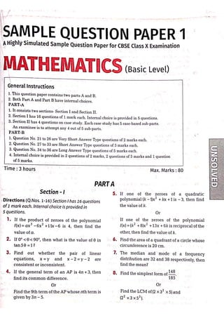 Arihant Class 10 All in One Maths full pdf