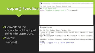 Comprehensive Guide to String Manipulation Functions in Python ...