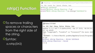Comprehensive Guide to String Manipulation Functions in Python ...