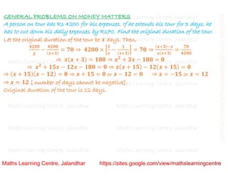 Class 10 _ Chapter 4_ Quadratic equations (word problems)_Lecture 3