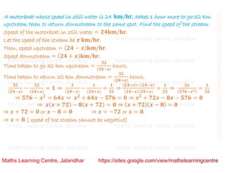 Class 10 _ Chapter 4_ Quadratic equations (word problems)_Lecture 3