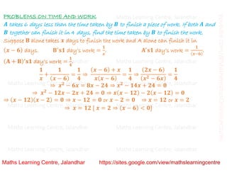 Class 10 _ Chapter 4_ Quadratic equations (word problems)_Lecture 3
