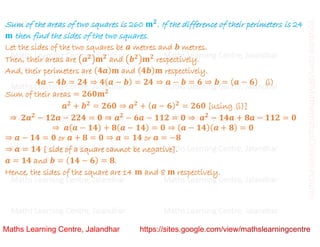 Class 10 _ Chapter 4_ Quadratic equations (word problems)_Lecture 3