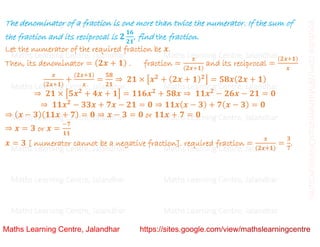 Class 10 _ Chapter 4_ Quadratic equations (word problems)_Lecture 3