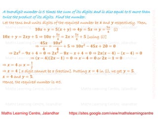 Class 10 _ Chapter 4_ Quadratic equations (word problems)_Lecture 3