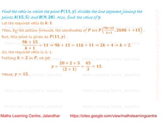 Class 10 _ Chapter 7_ Coordinate geometry_Section formula_Lecture 2