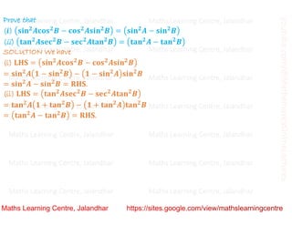 Class 10 Chapter 8 Introduction to trigonometry (Trigonometric Identities ) Lecture 3