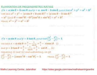 Class 10 Chapter 8 Introduction to trigonometry (Trigonometric Identities ) Lecture 3