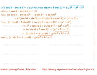 Class 10 Chapter 8 Introduction to trigonometry (Trigonometric Identities ) Lecture 3