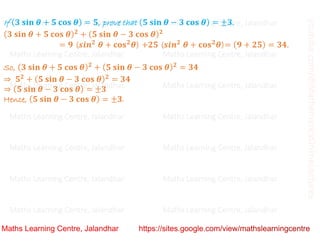 Class 10 Chapter 8 Introduction to trigonometry (Trigonometric Identities ) Lecture 3