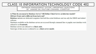 Class 10 INFORMATION TECHNOLOGY code 402 DATABASE CONCEPTS.pptx