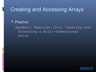 Class 10 Arrays | PPT
