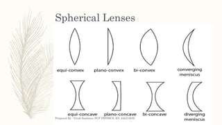 Spherical Lenses
Prepared By : Vivek Sawhney, PGT PHYSICS, KV, JALGAON
 