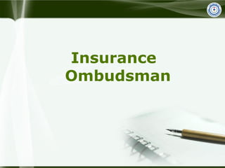 Insurance
Ombudsman
 