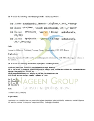 Class X Science Notes Chapter 5 Life Processes | PDF