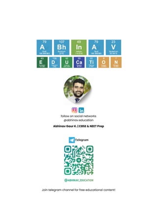Short Revision Notes for Class 10th CBSE Science (by Abhinav Gaur K.) | PDF