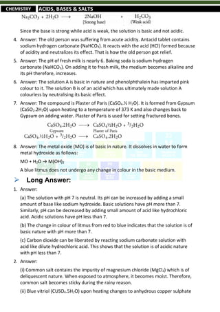 Short Revision Notes for Class 10th CBSE Science (by Abhinav Gaur K.) | PDF