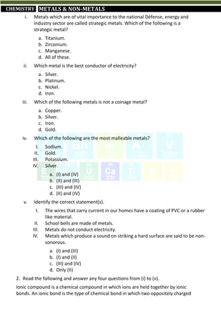 Short Revision Notes for Class 10th CBSE Science (by Abhinav Gaur K.) | PDF