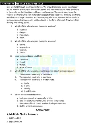 Short Revision Notes for Class 10th CBSE Science (by Abhinav Gaur K.) | PDF