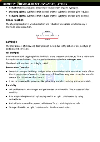 Short Revision Notes for Class 10th CBSE Science (by Abhinav Gaur K.) | PDF
