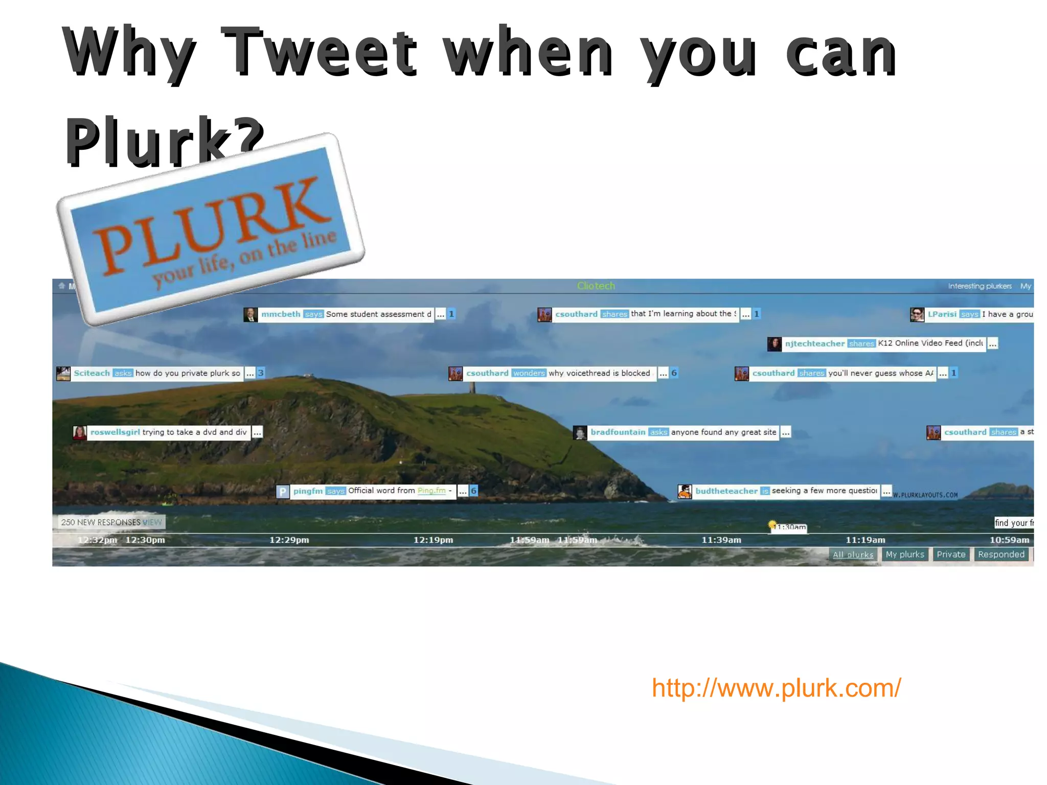 Why Tweet when you can Plurk? http://www.plurk.com/ 