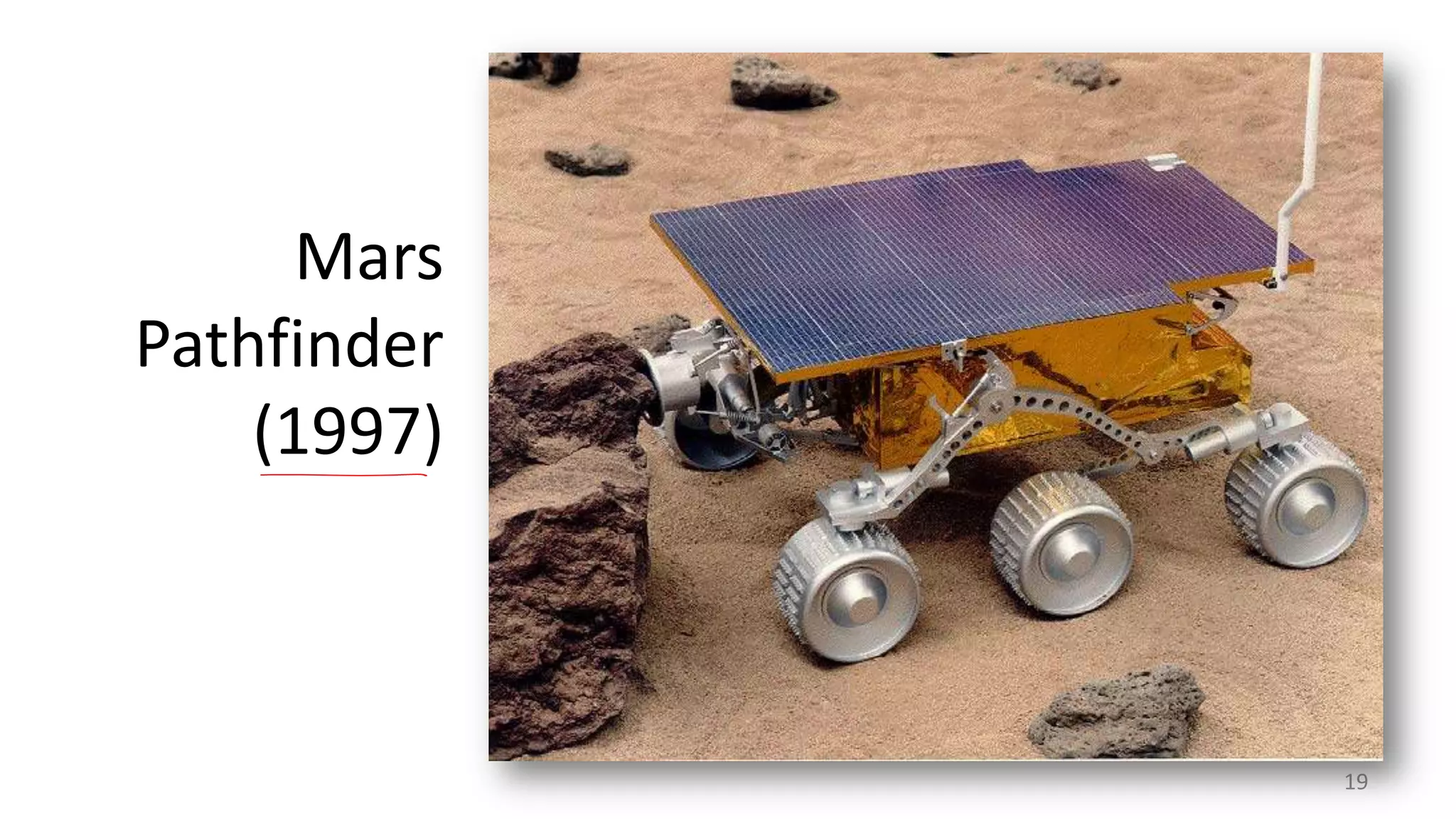 Mars
Pathfinder
(1997)

19

 