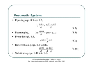 Class 11 mathematical modeling of pneumatic and hydraulic systems | PDF