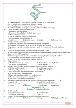 Class 11 Biology Topic Wise Line by Line Chapter 2 Biological ...