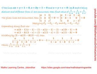 Class 11 Chapter 10 Straight Lines (Family of lines) Lecture 8.pdf