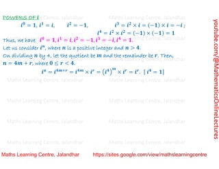Class 11 Chapter 5 Complex Numbers and Quadratic Equations Lecture_1.pdf