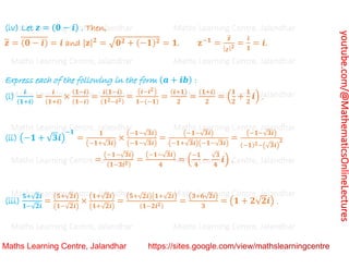 Class 11 Chapter 5 Complex Numbers and Quadratic Equations Lecture_1.pdf