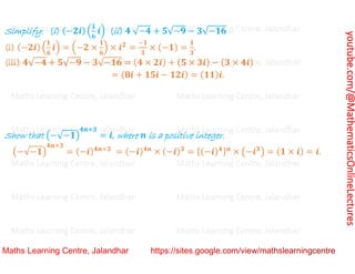 Class 11 Chapter 5 Complex Numbers and Quadratic Equations Lecture_1.pdf