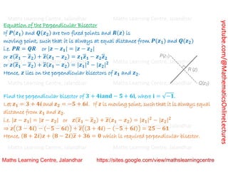 Class 11 Chapter 5 Complex Numbers (applications to geometry)Lecture 9.pdf