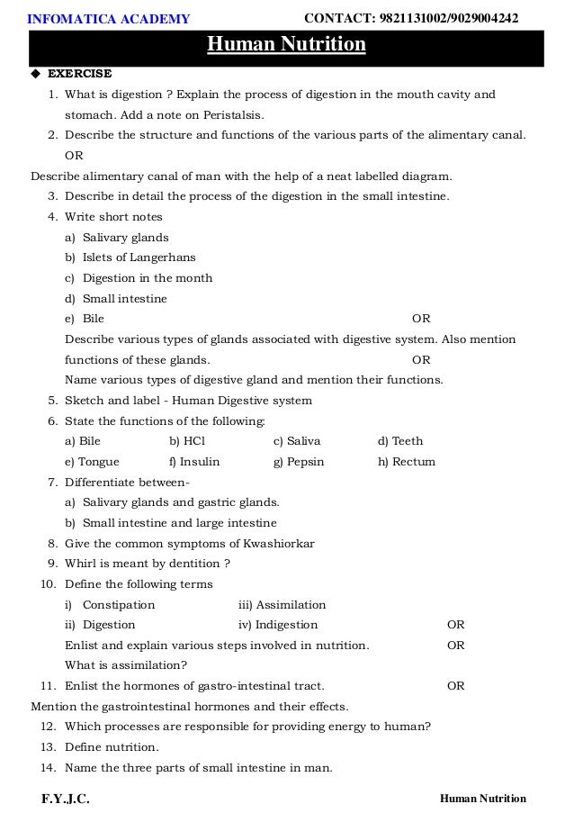 Human Nutrition 11th Class Pdf - fishingpackagessusa