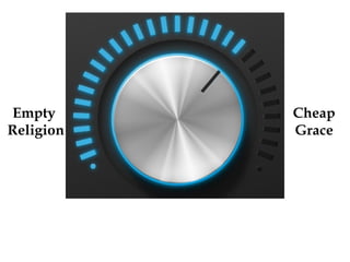 Empty
Religion

Cheap
Grace

 