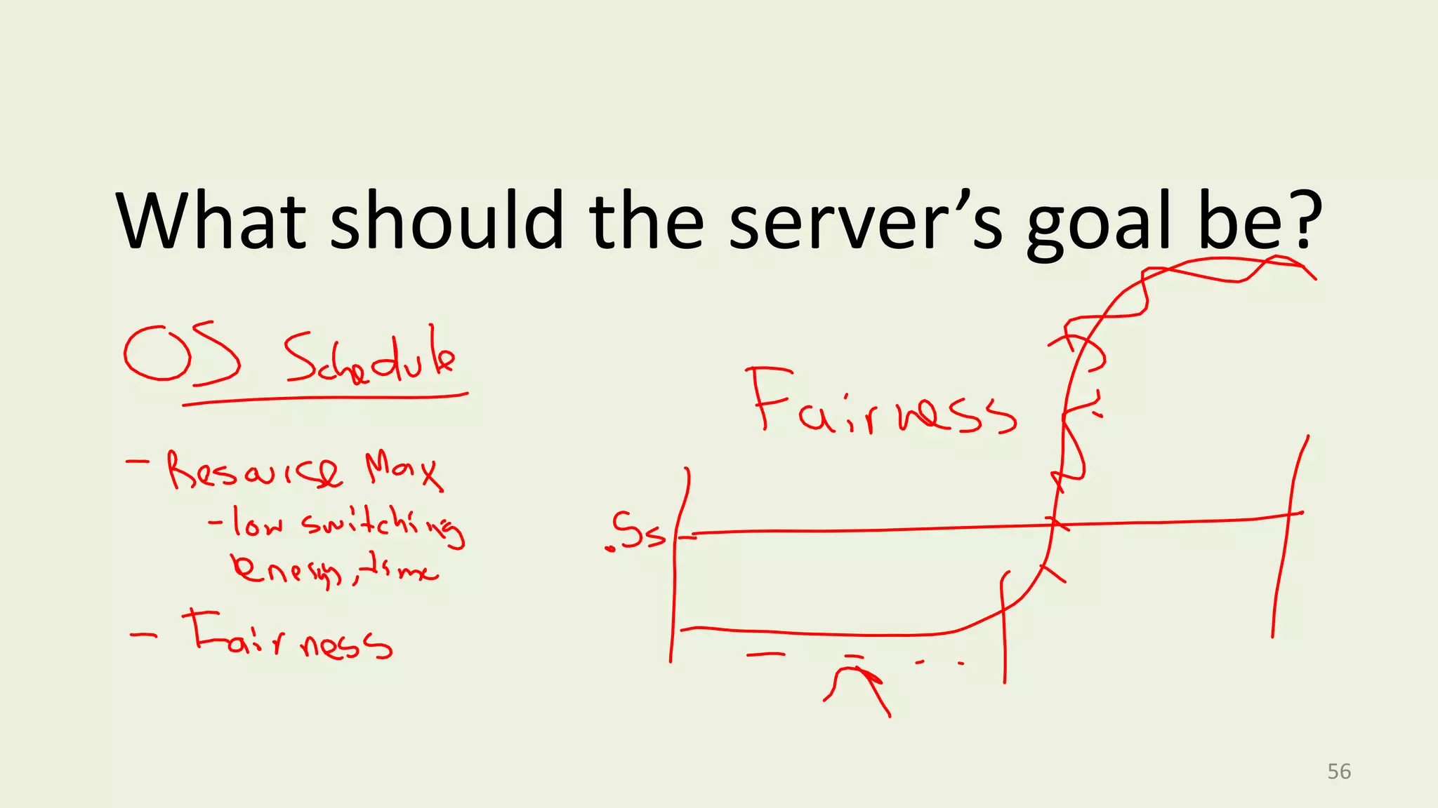 What should the server’s goal be?

56

 