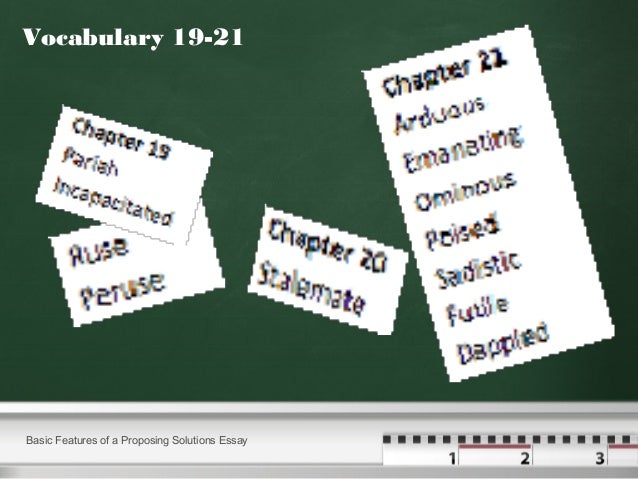 Basic features of problem solution essay