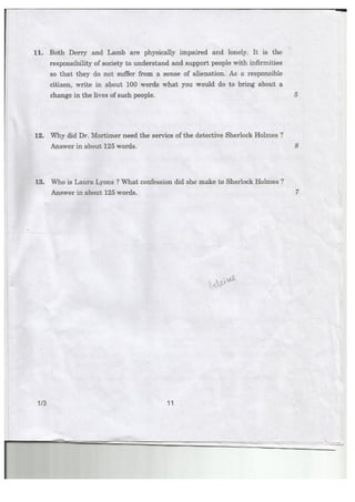 CBSE Class 12 English Paper 2013-14
