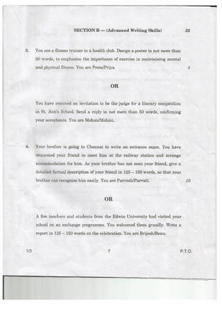 CBSE Class 12 English Paper 2013-14