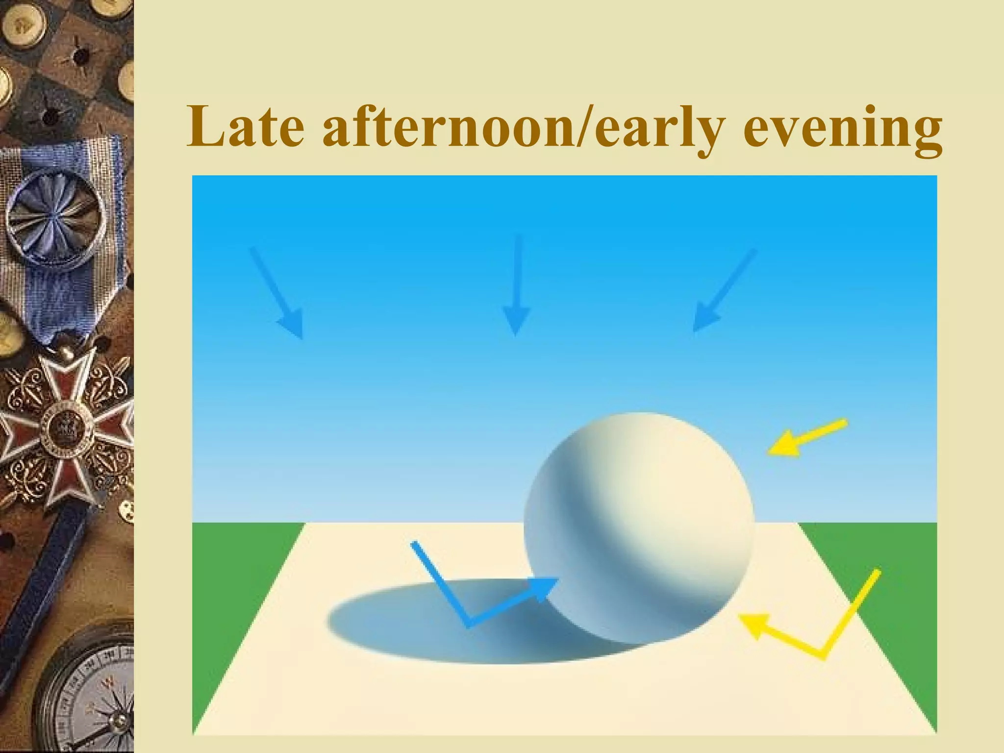 Late afternoon/early evening
 