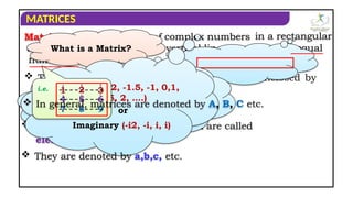 Matrix Numbers Intro Class_12_Maths_1_Matrices_Introduction,_order_of_matrix_up_to_scalar.ppt