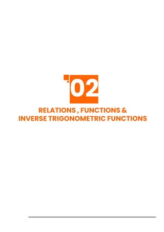 Class 12 Mathematics Topic Wise Line by Line Chapter 2 Relations ...