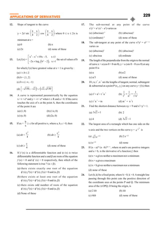 Class 12 Mathematics Topic Wise Line by Line Chapter 5 Applications of ...
