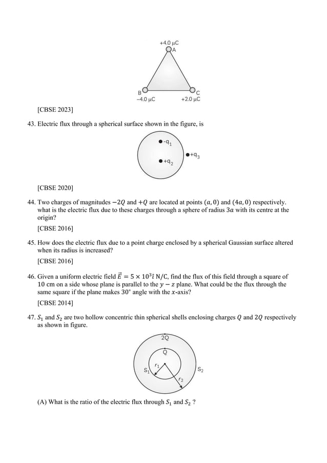 Class 12 physics cbse pyq chapter wise topic wise pdf
