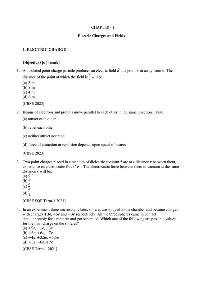 Class 12 Physics CBSE PYQ Chapter Wise Topic Wise.pdf | Physics | Science