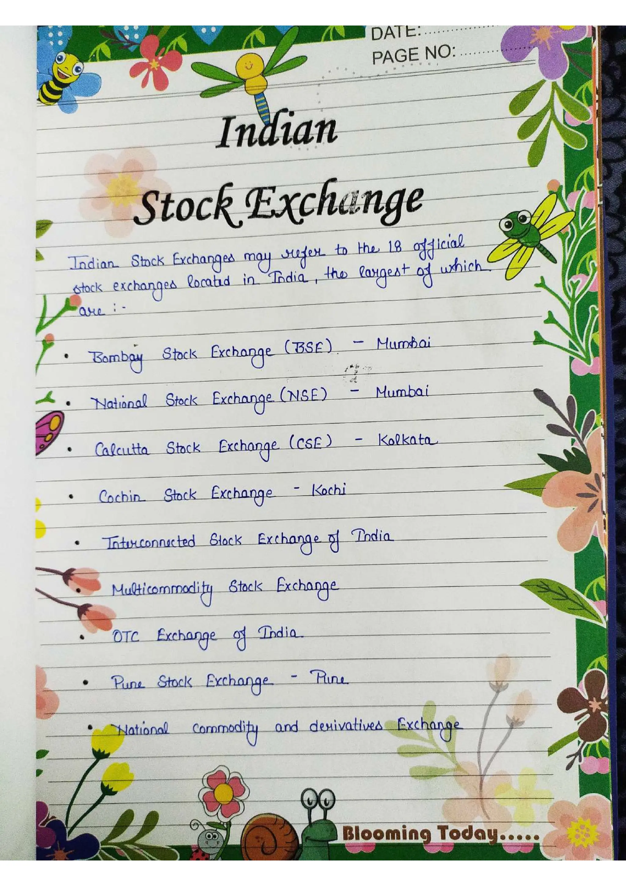 Business Studies  Project File  on Stock Exchange.pdf