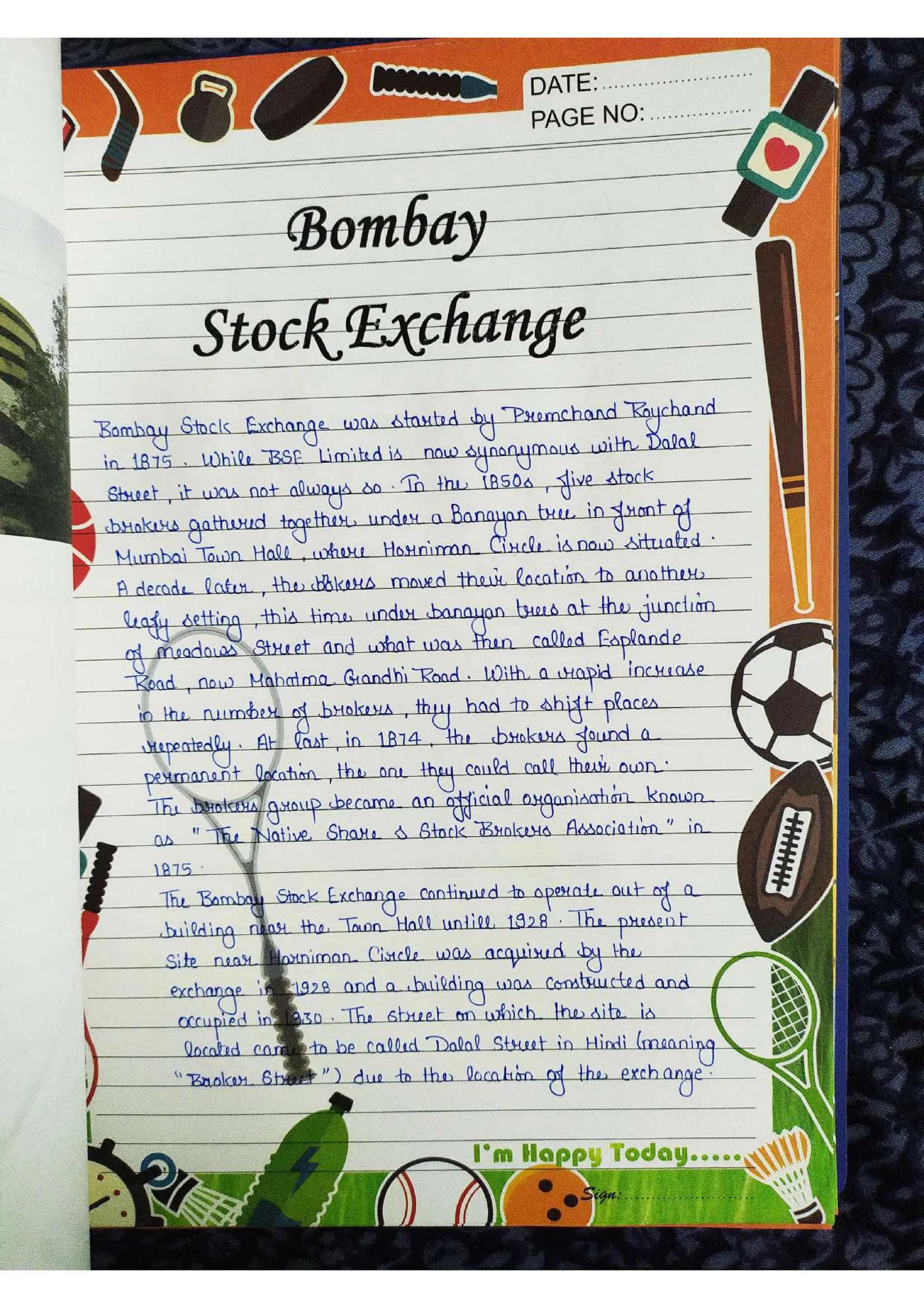 Business Studies  Project File  on Stock Exchange.pdf