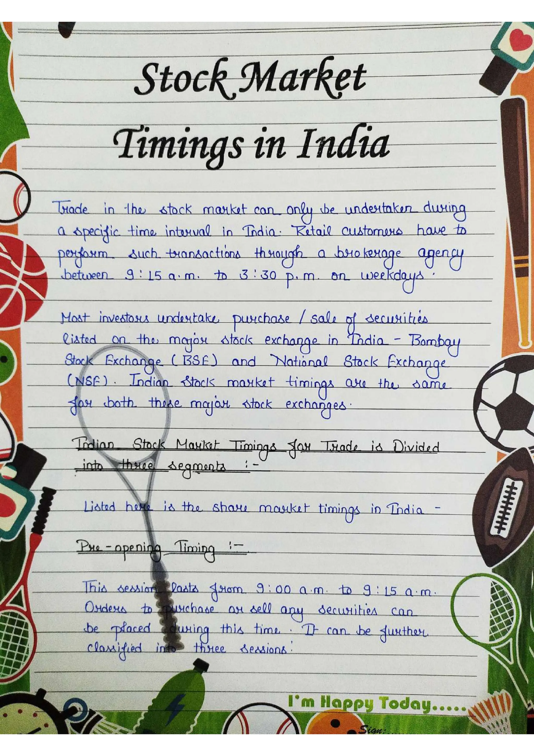 Business Studies  Project File  on Stock Exchange.pdf