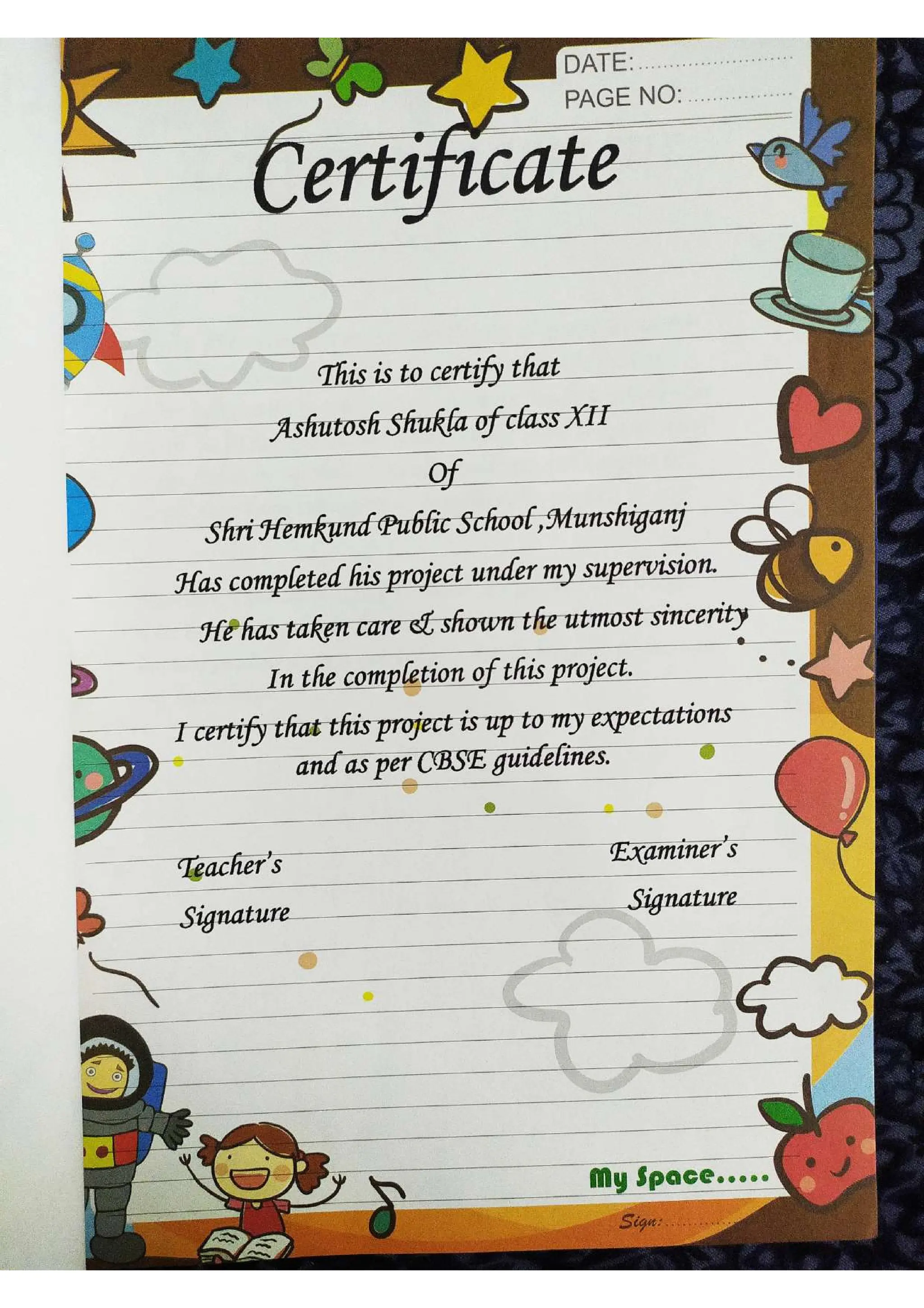 Business Studies  Project File  on Stock Exchange.pdf