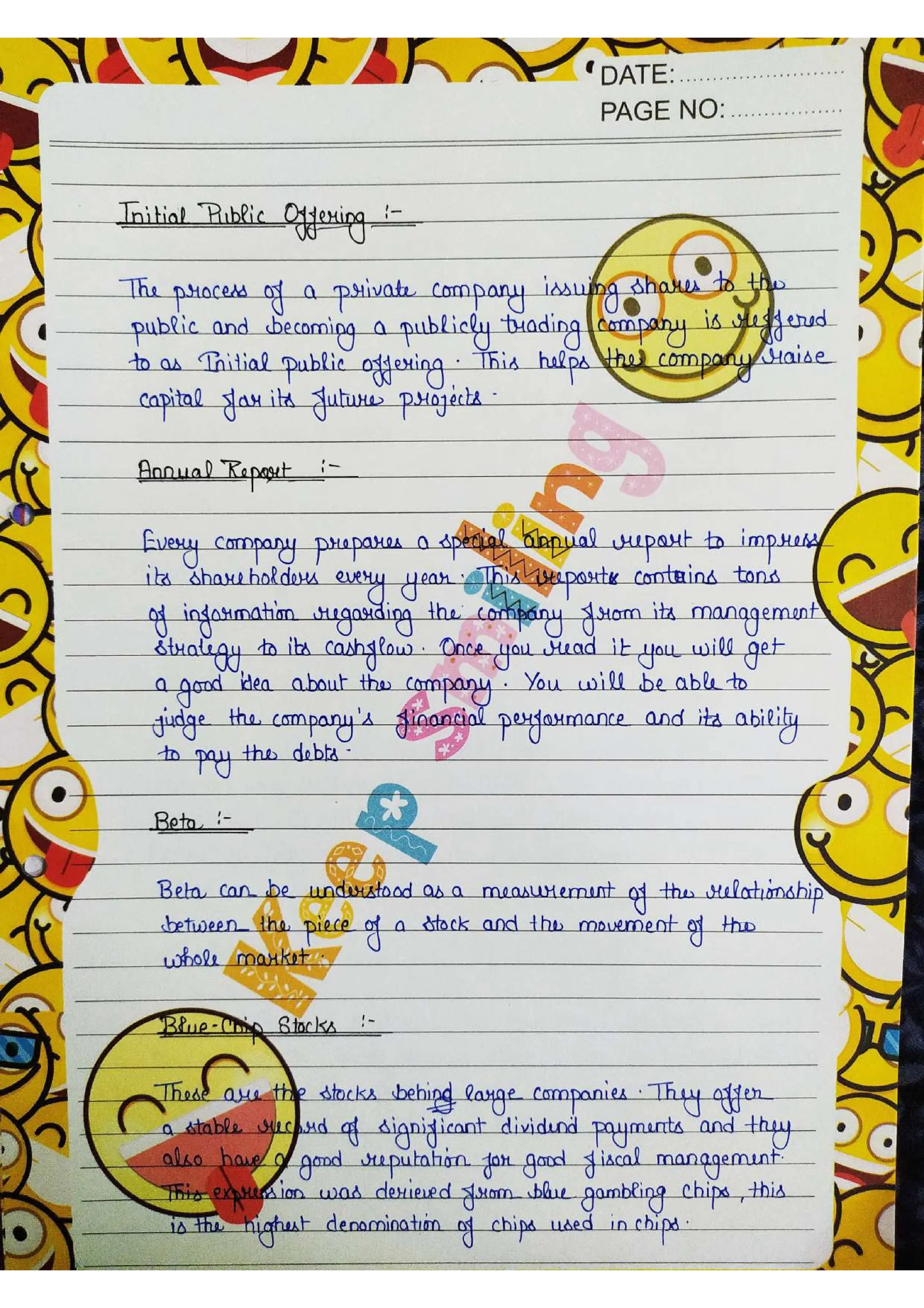 Business Studies  Project File  on Stock Exchange.pdf